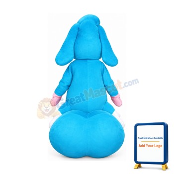 Blue Caterpillar Mascot Costume