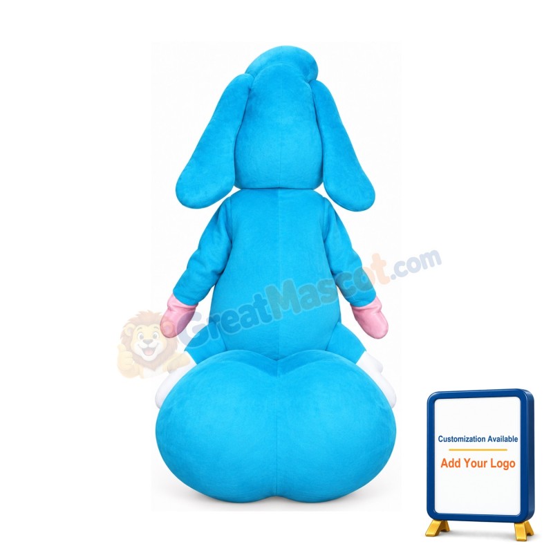 Blue Caterpillar Mascot Costume