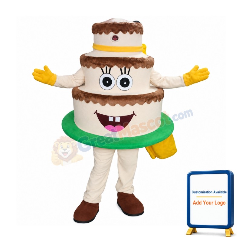 High Quality Cake Mascot Costume