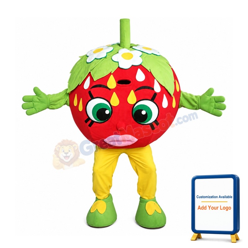Funny Strawberry Mascot Costume