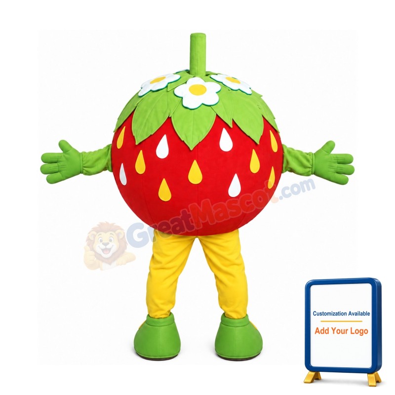 Funny Strawberry Mascot Costume