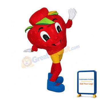 Happy Strawberry Mascot Costume