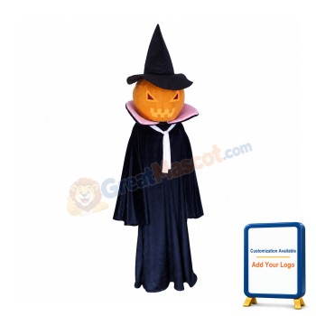 Halloween Pumpkin Ghost Spirit Mascot Costume