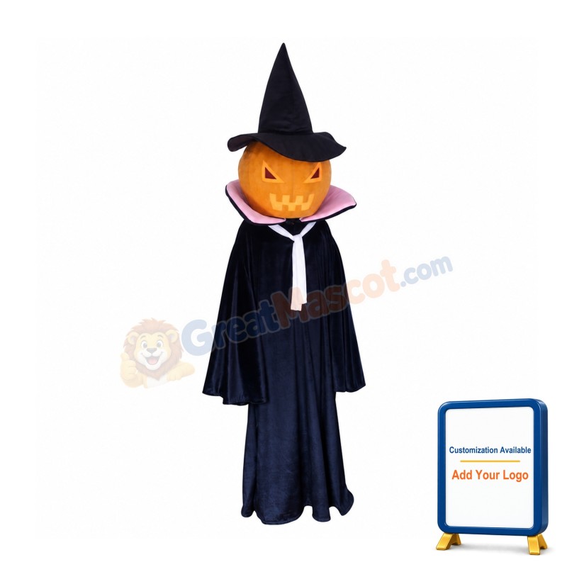 Halloween Pumpkin Ghost Spirit Mascot Costume