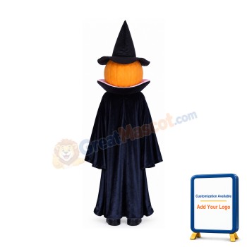 Halloween Pumpkin Ghost Spirit Mascot Costume