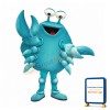 Blue Crab Mascot Costume