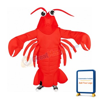Lobster Waver Adult Mascot Costume