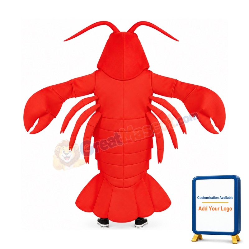 Lobster Waver Adult Mascot Costume