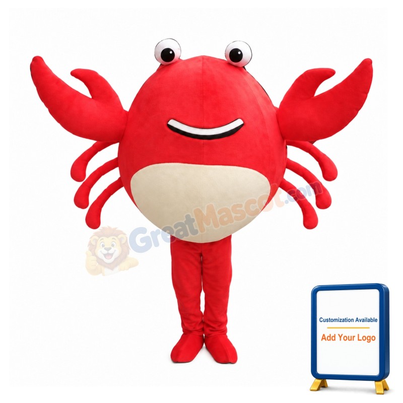 Red Crab Mascot Costume