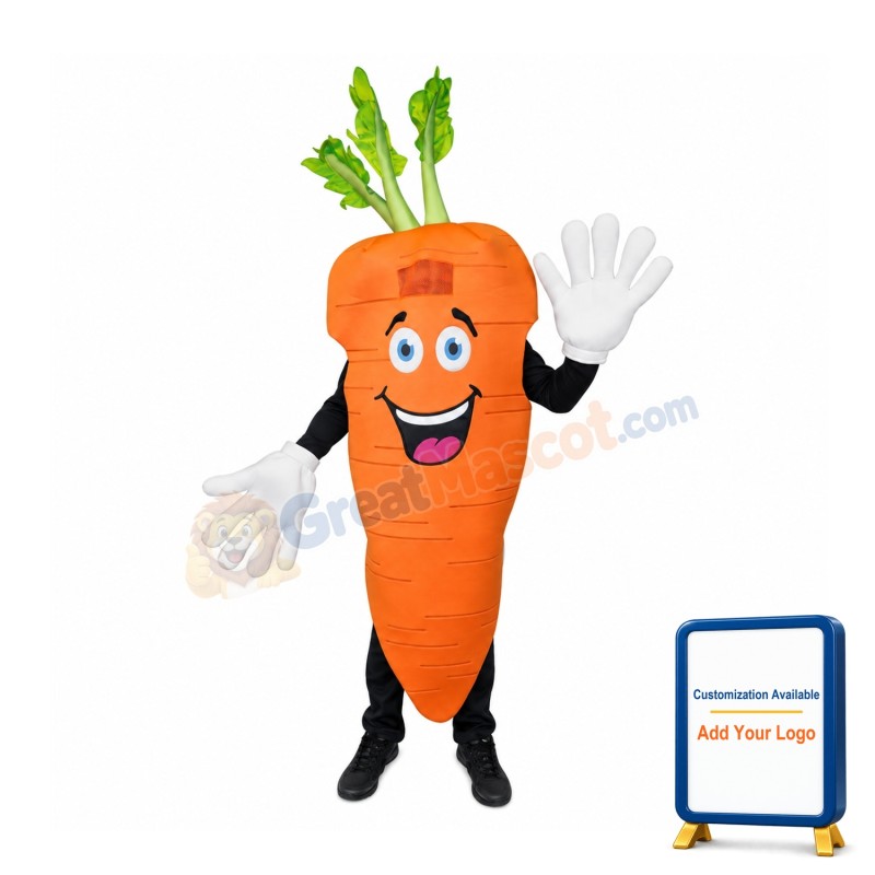 Carrot Waver Adult Mascot Costume