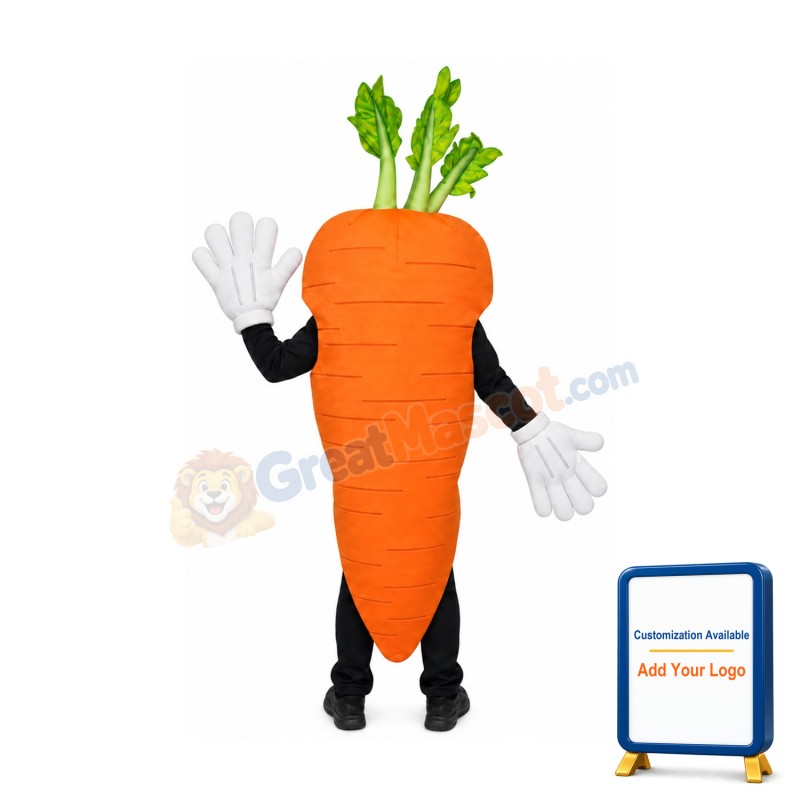 Carrot Waver Adult Mascot Costume