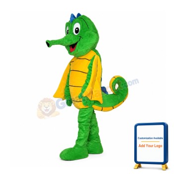 Happy Lightweight Seahorse Mascot Costume