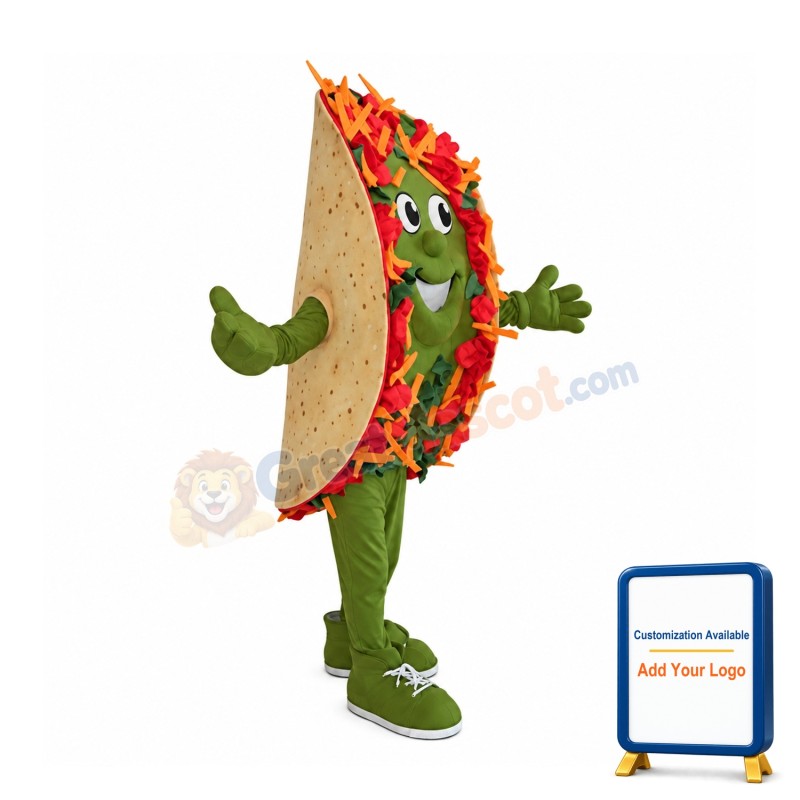 Taco Food Mascot Costume
