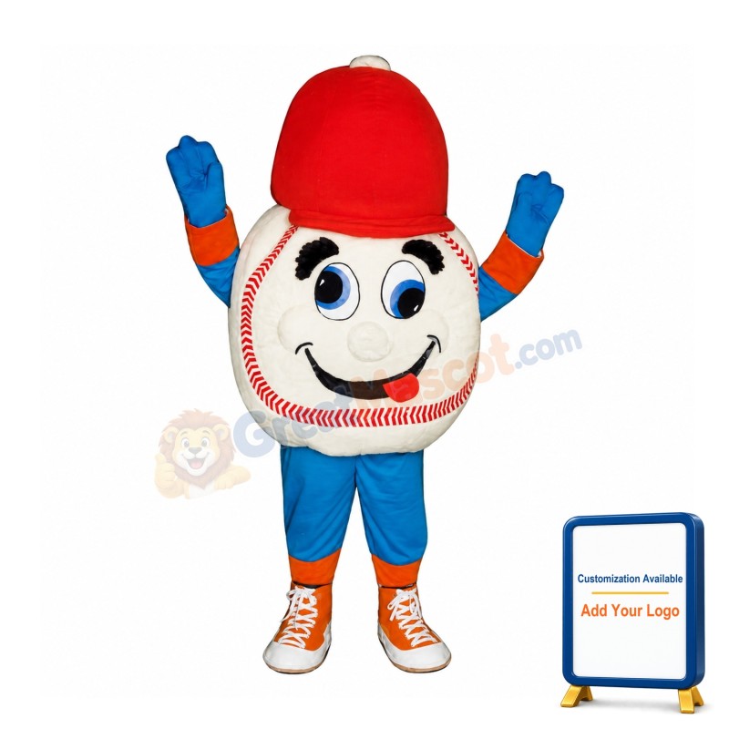 Cute Baseball Mascot Costume