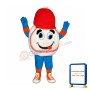 Cute Baseball Mascot Costume
