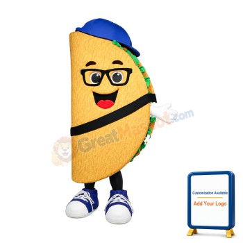Happy Lightweight Taco Mascot Costume