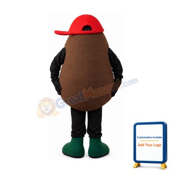 Coffee Bean Mascot Costume