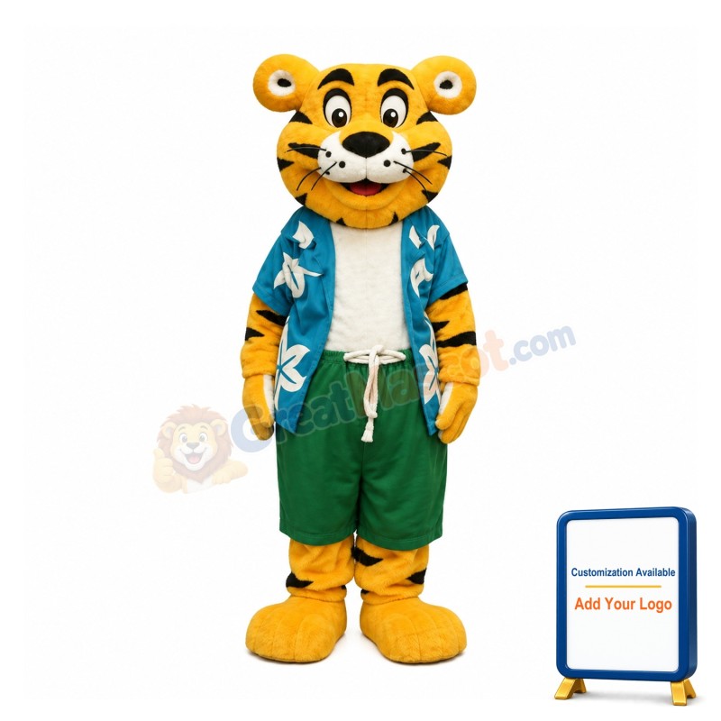 Super Cute Little Tiger Mascot Costume