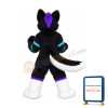 Super Cute Black Dog Mascot Costume