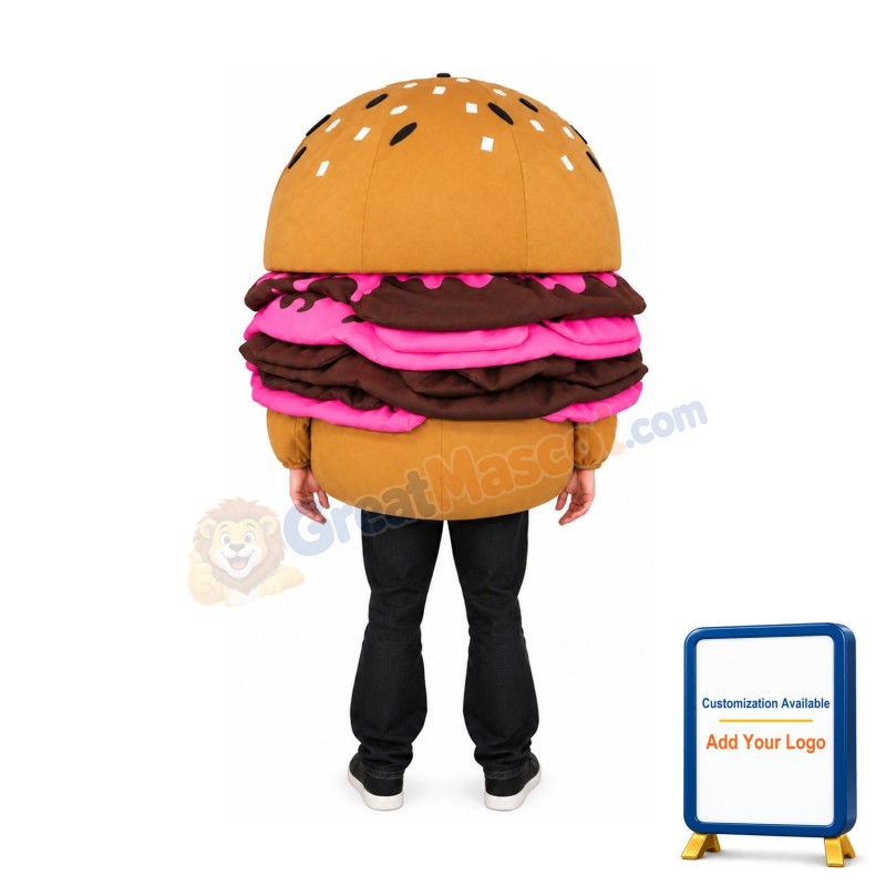 Delicious Hamburger Mascot Costume
