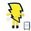 Lightning Mascot Costume