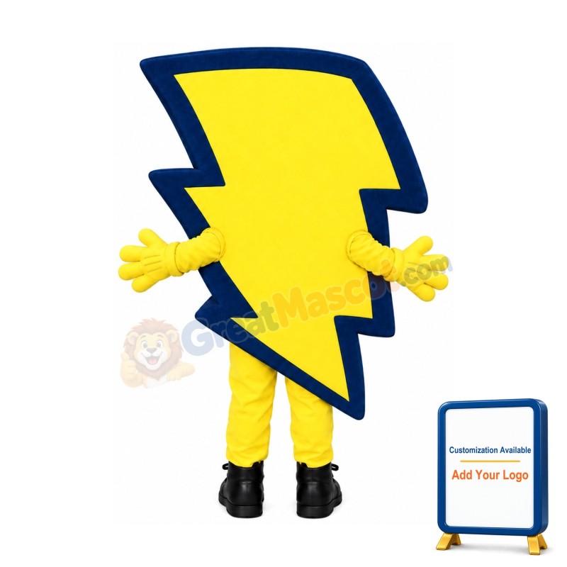 Lightning Mascot Costume