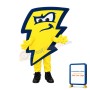 Lightning Mascot Costume