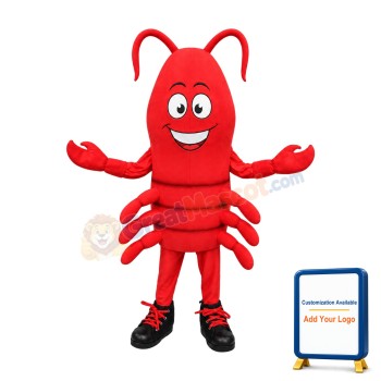 Happy Lightweight Crawfish Mascot Costume