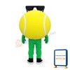 Happy Tennis Ball Mascot Costume
