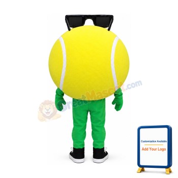 Happy Tennis Ball Mascot Costume