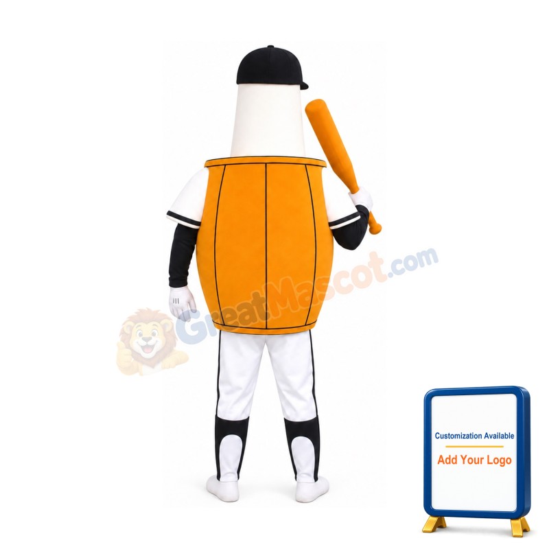 Sport Barrel Man Mascot Costume