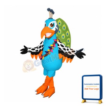 Peacock Mascot Costume