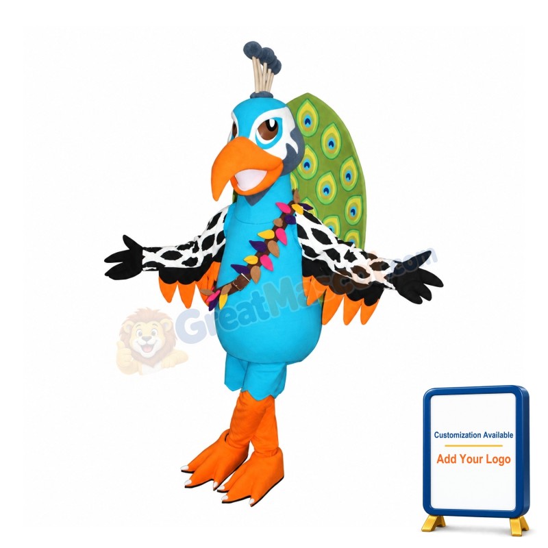 Peacock Mascot Costume
