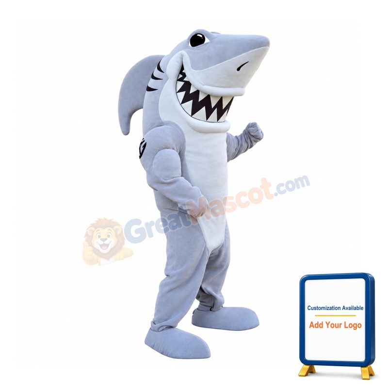 Power Fierce Shark Mascot Costume