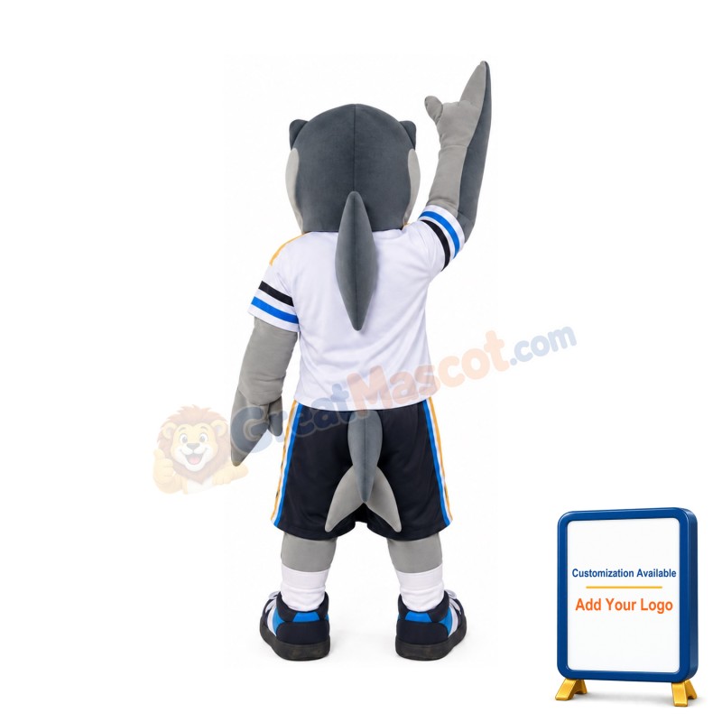 College Sport Shark Mascot Costume