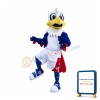 College Blue Eagle Mascot Costume
