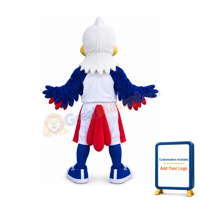 College Blue Eagle Mascot Costume