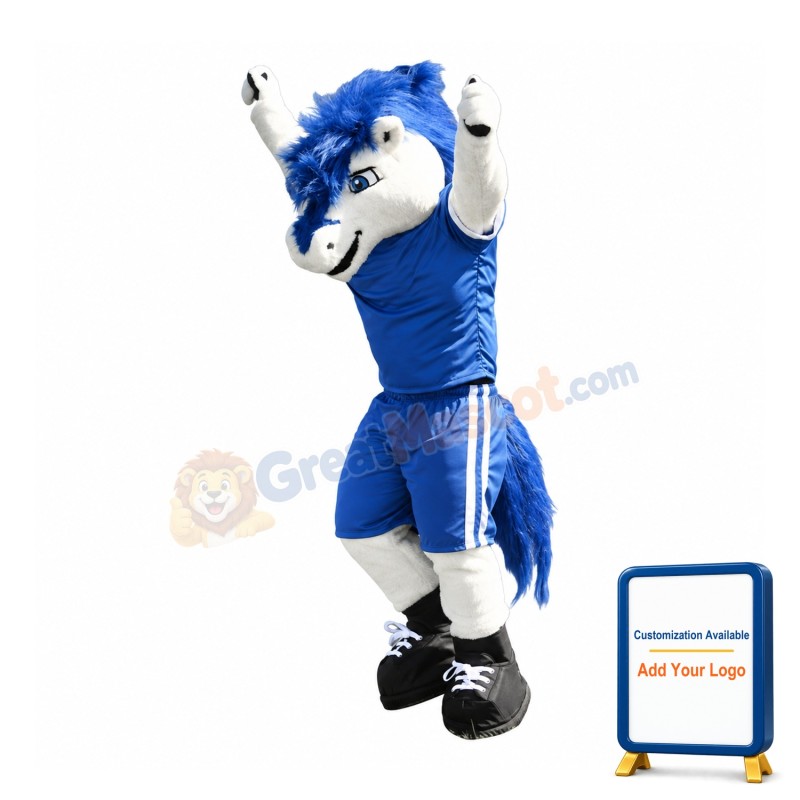 College Sport Horse Mascot Costume Free Shipping