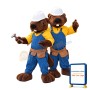 Worker Beaver Mascot Costume