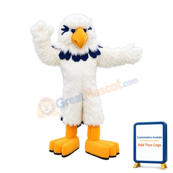 All White Eagle Mascot Costume