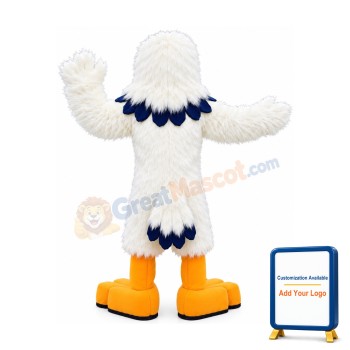 All White Eagle Mascot Costume
