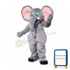 Pink Ear Elephant Mascot Costume