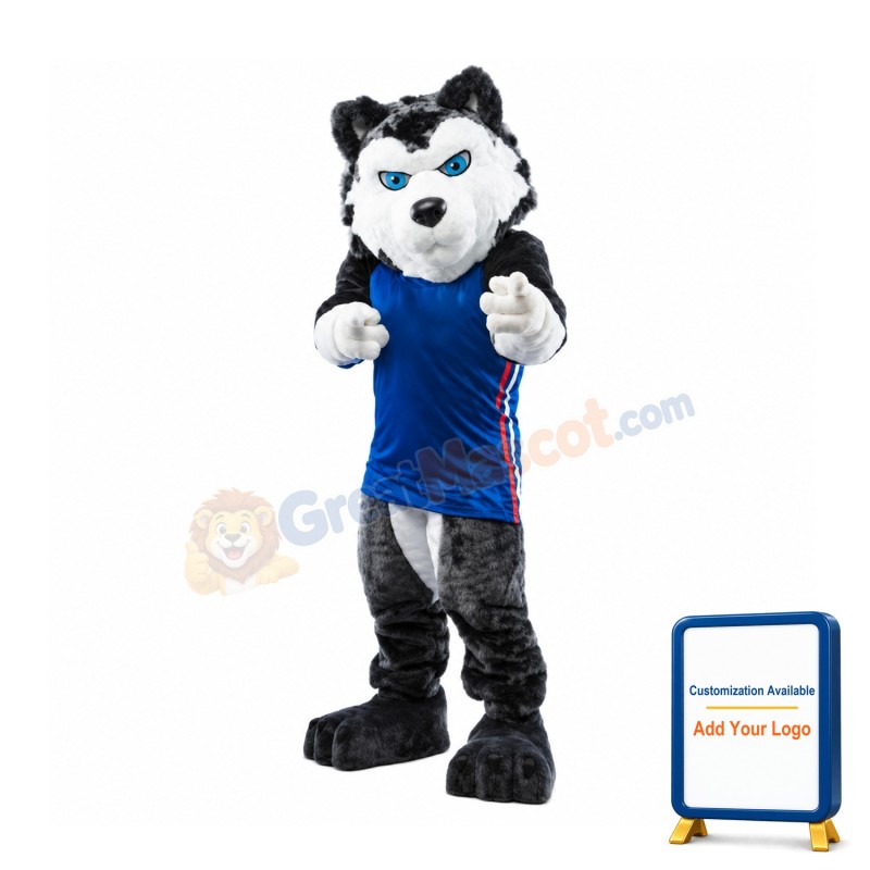 Sport College Wolf Mascot Costume