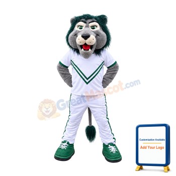 College Green Lion Mascot Costume
