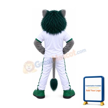 College Green Lion Mascot Costume