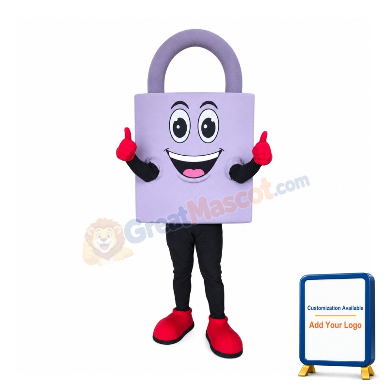 Padlock Mascot Costume