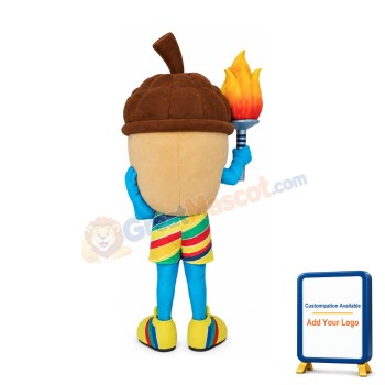 Happy Acorn Mascot Costume
