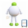 Eyeball Mascot Costume