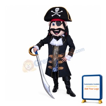 High Quality Pirate Captain Mascot Costume