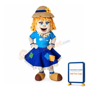 Female Scarecrow Mascot Costume